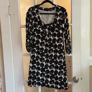 Black and white polka dot Fransa dress (size small)